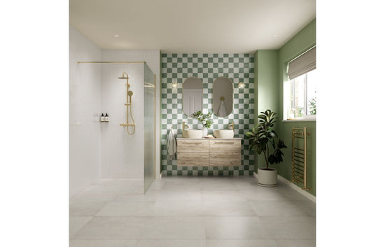 HRD 610mm Wall Hung 2 Drawer Basin Unit & 1TH Basin