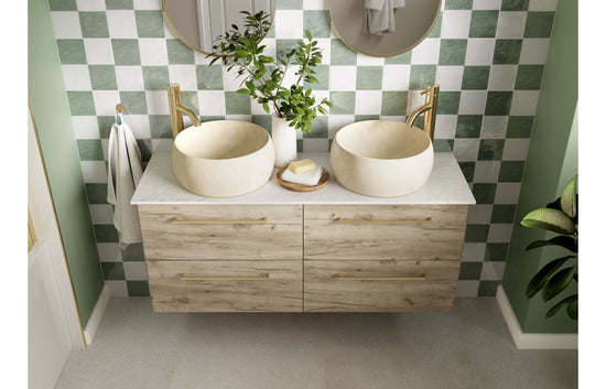 HRD 510mm Wall Hung 2 Drawer Basin Unit & 1TH Basin