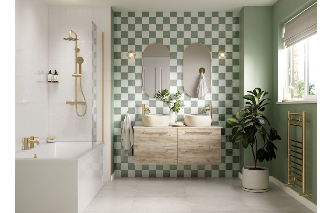 HRD 510mm Floor Standing 2 Door Basin Unit & 1TH Basin