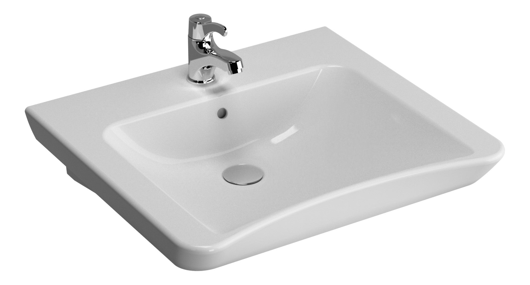HRD 600x545mm 1TH Basin with Overflow