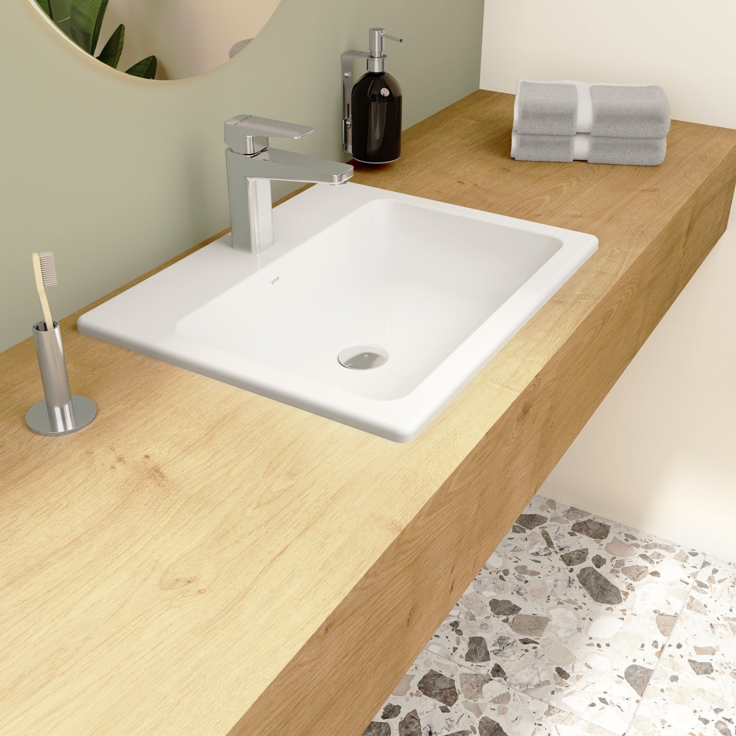 HRD 550x455mm 1TH Countertop/Vessel Washbowl