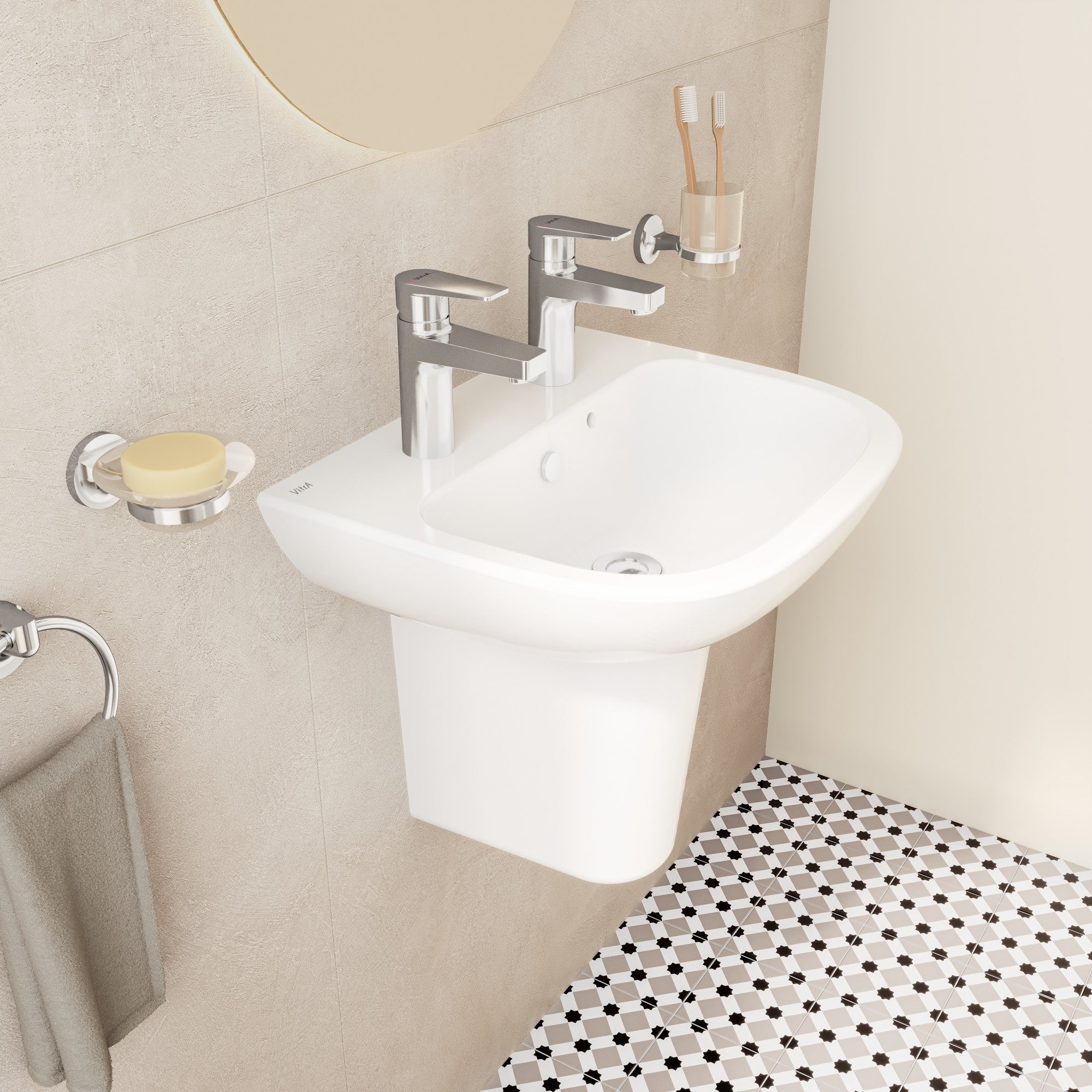 HRD 500x415mm 2TH Basin Only