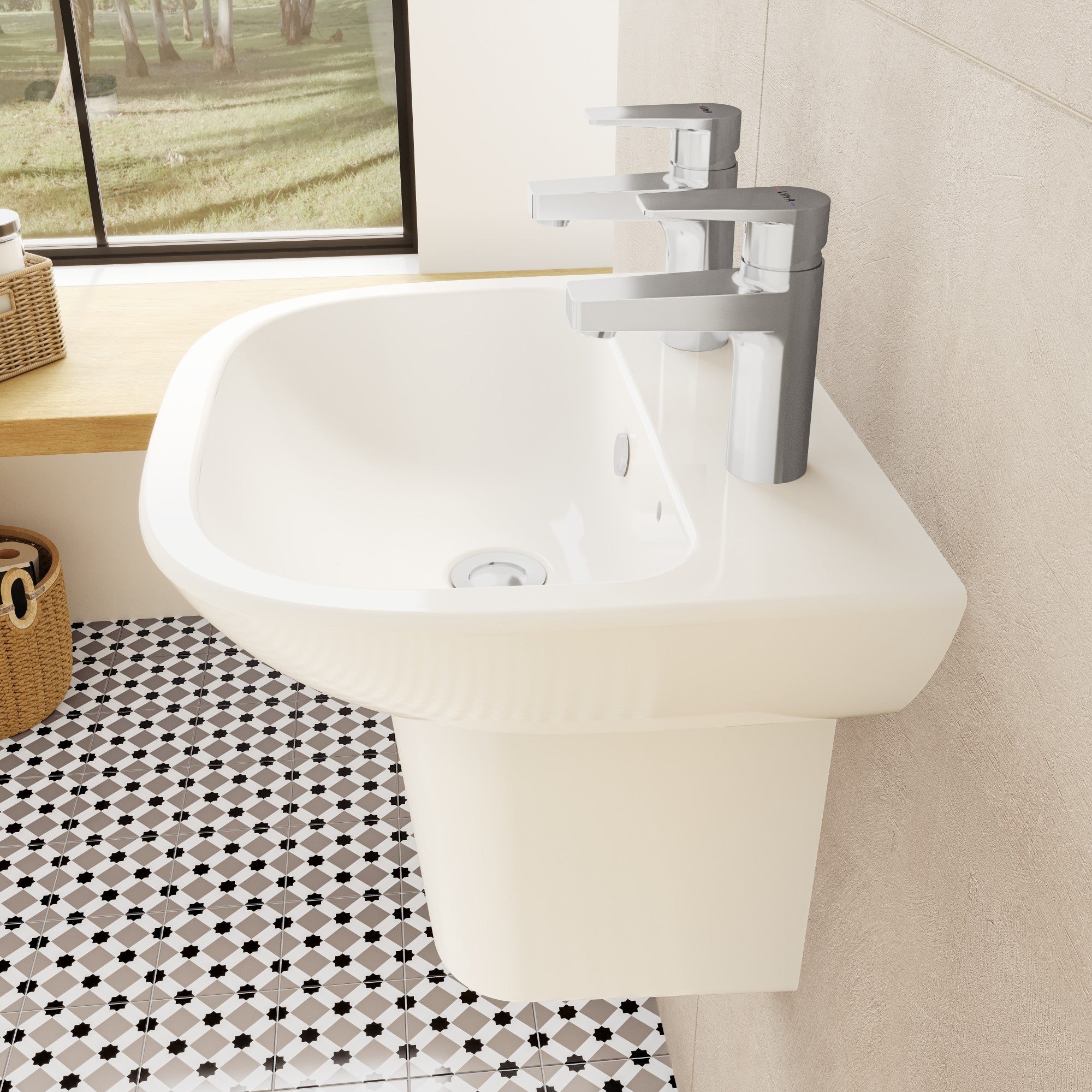 HRD 500x415mm 2TH Basin Only