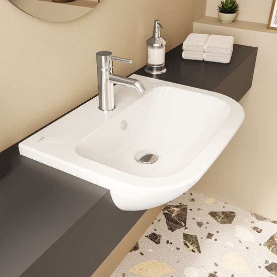 HRD 550x445mm 1TH Semi Recessed Basin