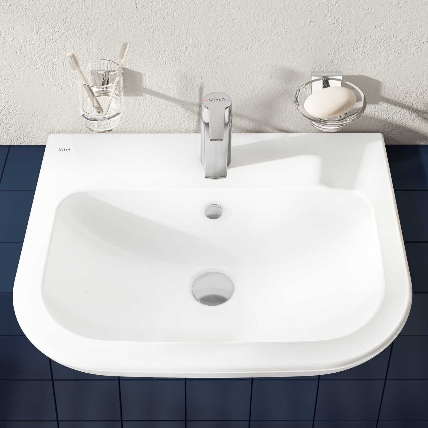 HRD 550x445mm 1TH Semi Recessed Basin