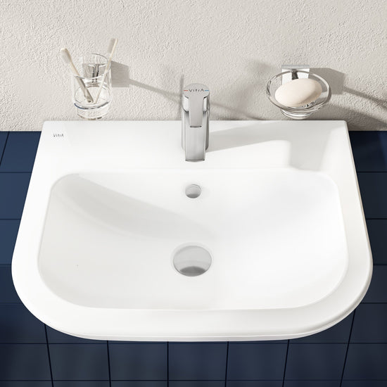HRD 550x445mm 1TH Semi Recessed Basin