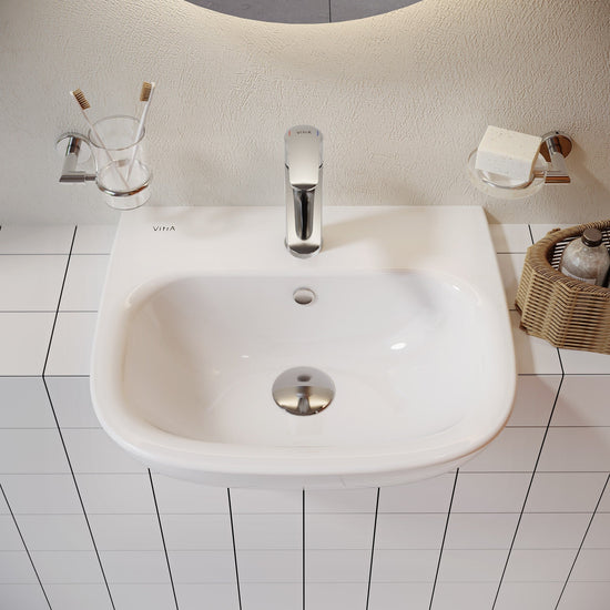 HRD 495x425mm 1TH Semi Recessed Basin