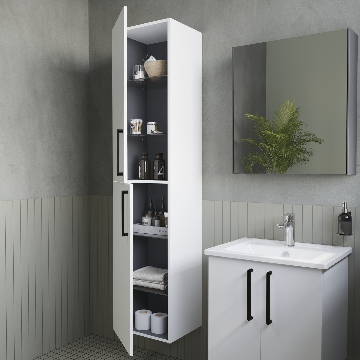 HRD 40cm 2 Door Tall Unit