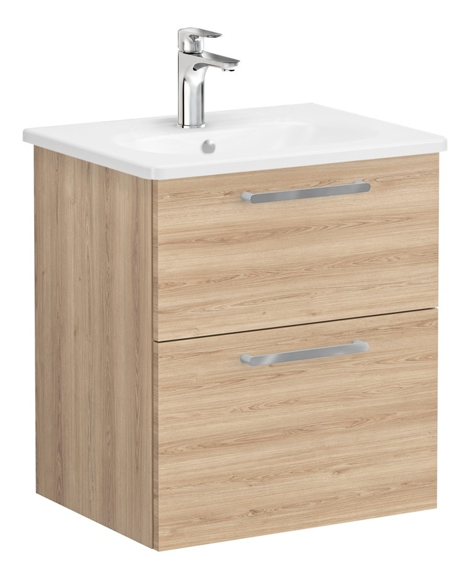 HRD 60cm 2 Drawer Wall Hung Washbasin Unit