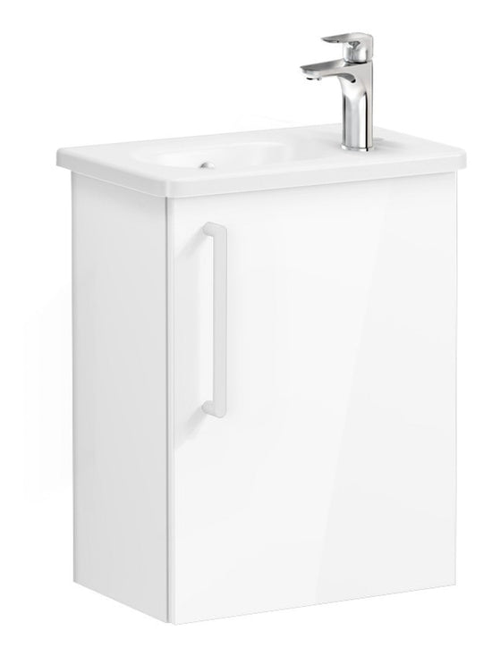 HRD 45cm 1 Door Wall Hung Washbasin Unit (RH Hinge)