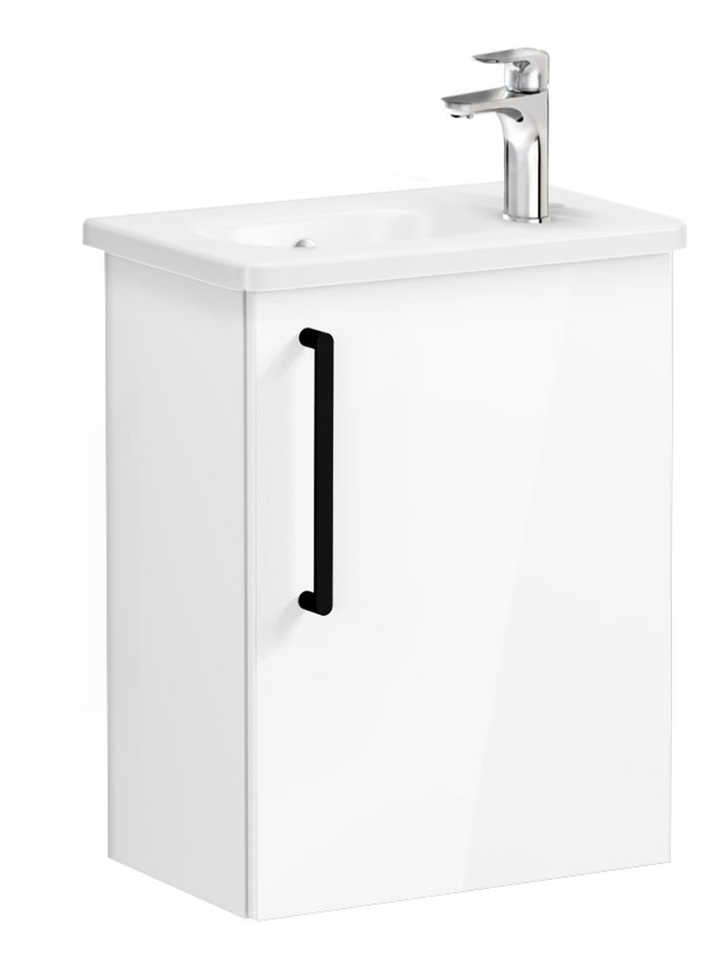 HRD 45cm 1 Door Wall Hung Washbasin Unit (RH Hinge)