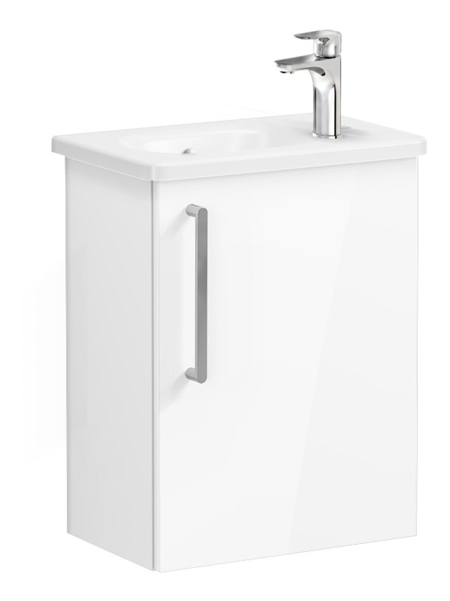 HRD 45cm 1 Door Wall Hung Washbasin Unit (RH Hinge)