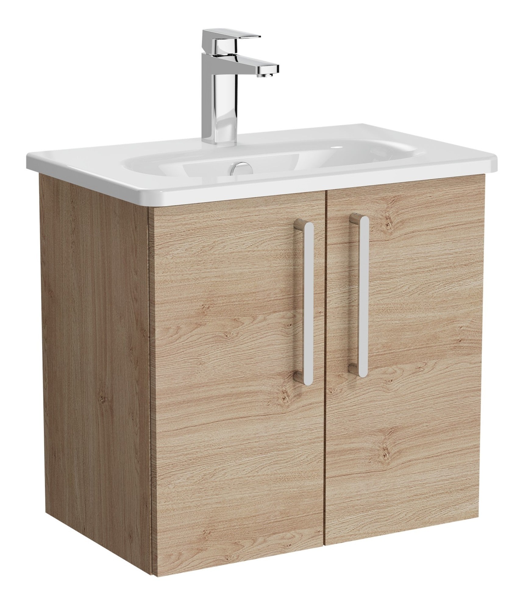 HRD 60cm 2 Door Wall Hung Washbasin Unit