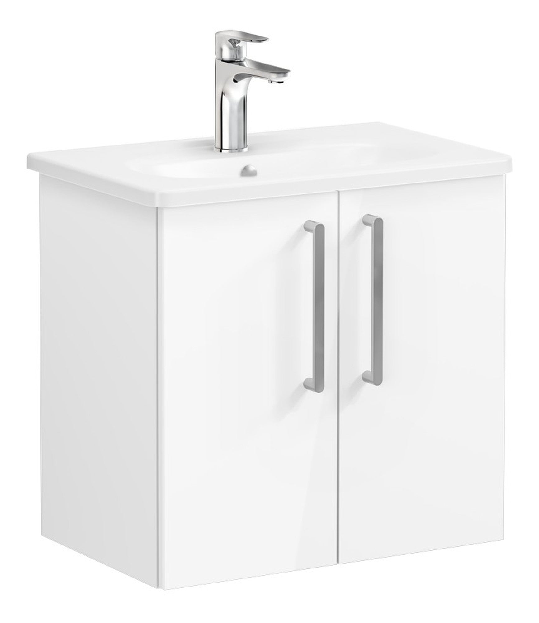 HRD 60cm 2 Door Wall Hung Washbasin Unit
