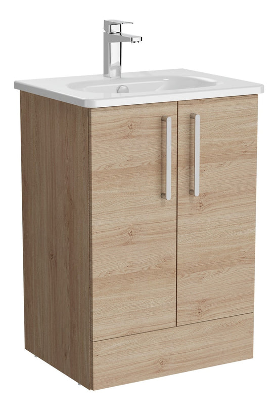 HRD 60cm 2 Drawer Floor Standing Washbasin Unit