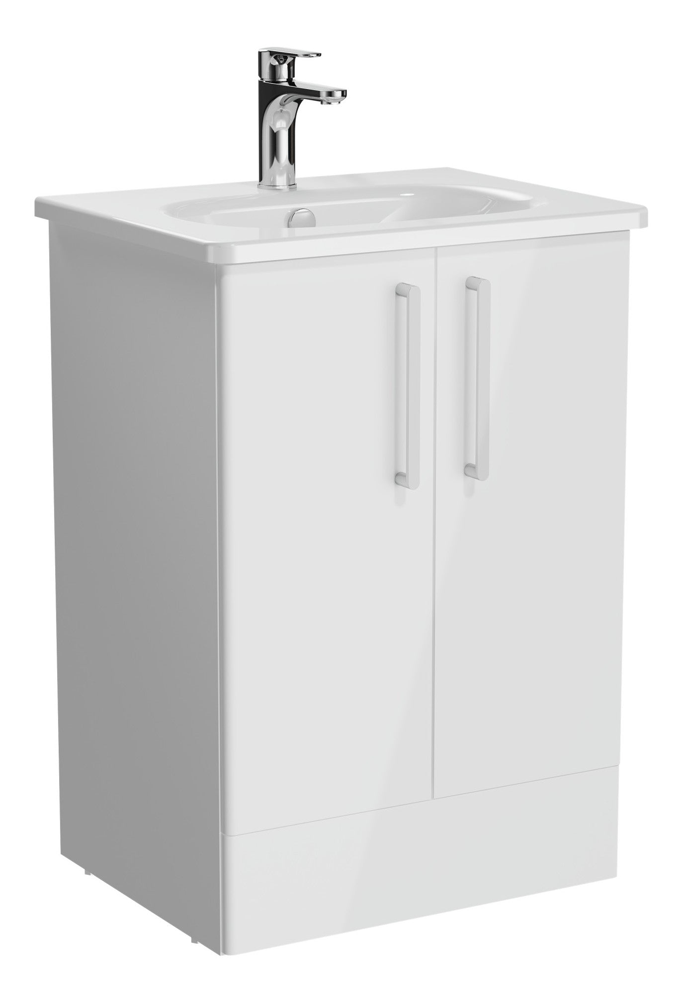 HRD 60cm 2 Drawer Floor Standing Washbasin Unit