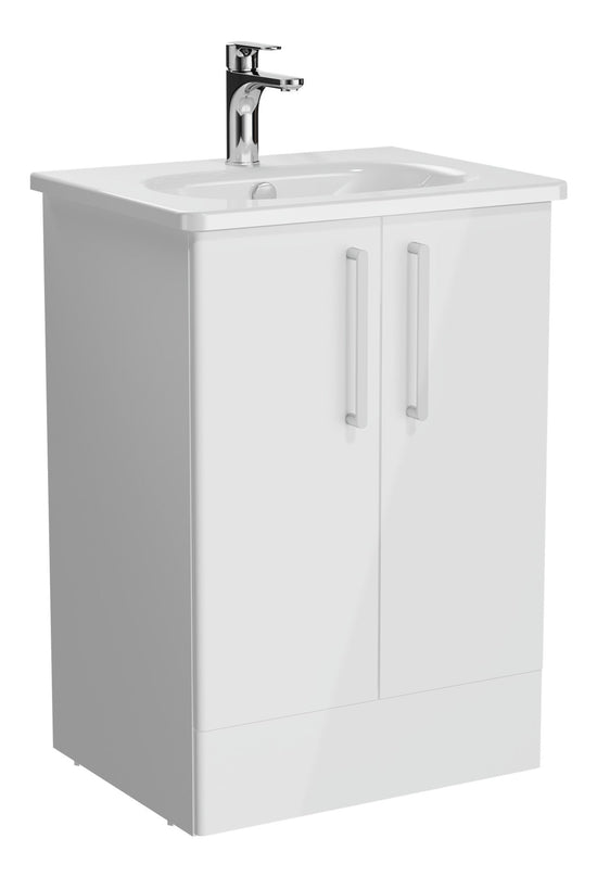 HRD 60cm 2 Drawer Floor Standing Washbasin Unit