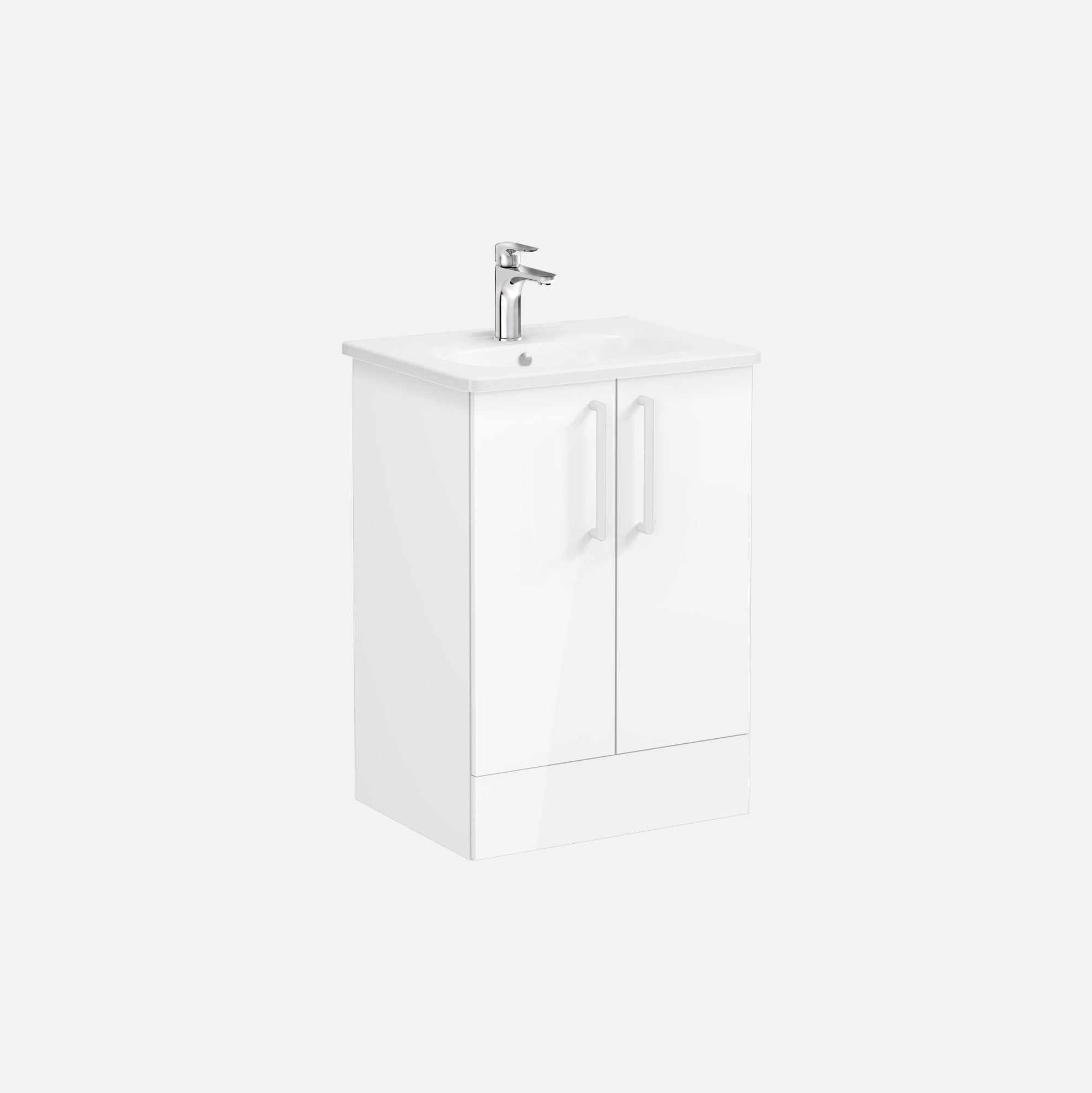 HRD 60cm 2 Drawer Floor Standing Washbasin Unit