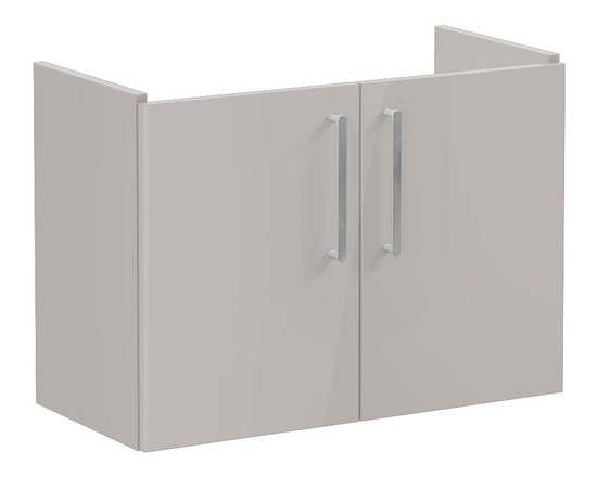 HRD 80cm 2 Door Wall Hung Slim Washbasin Unit