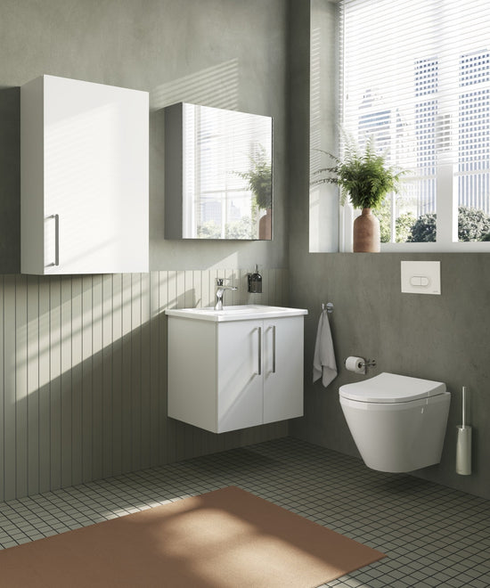 HRD 60cm 2 Door Wall Hung Washbasin Unit