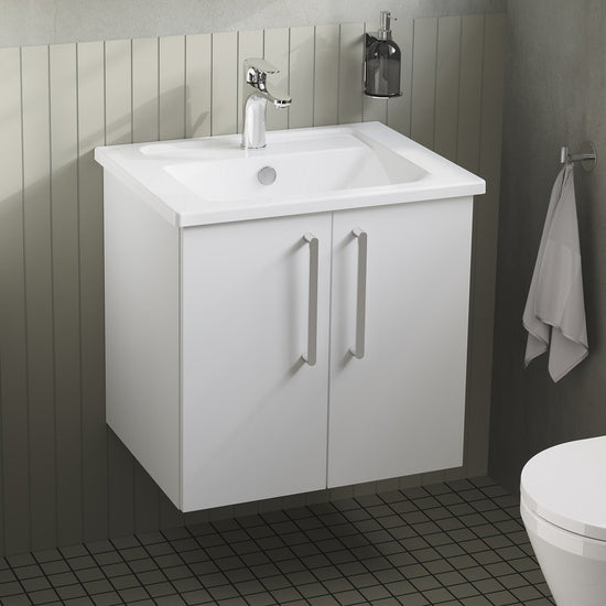 HRD 60cm 2 Door Wall Hung Washbasin Unit