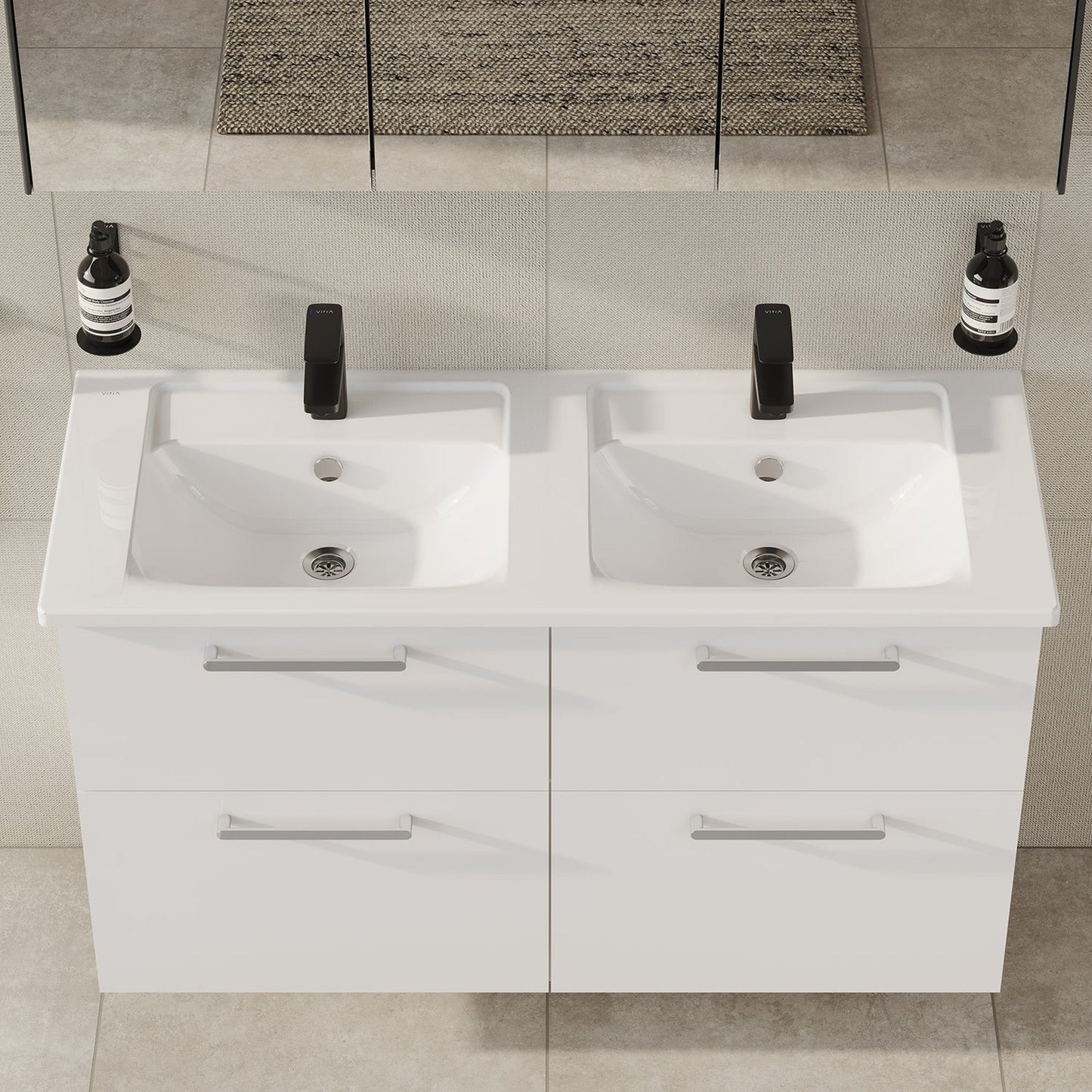 HRD 120cm 4 Drawer Washbasin Unit
