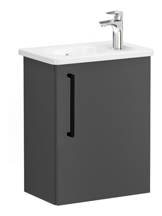 HRD 45cm 1 Door Wall Hung Washbasin Unit (RH Hinge)