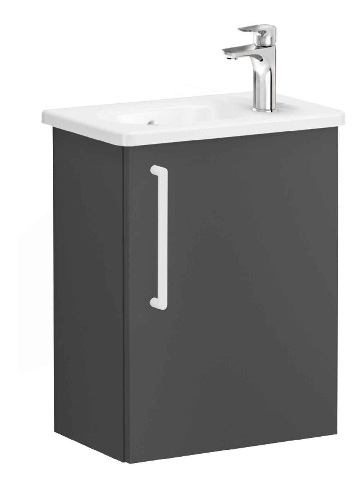 HRD 45cm 1 Door Wall Hung Washbasin Unit (RH Hinge)