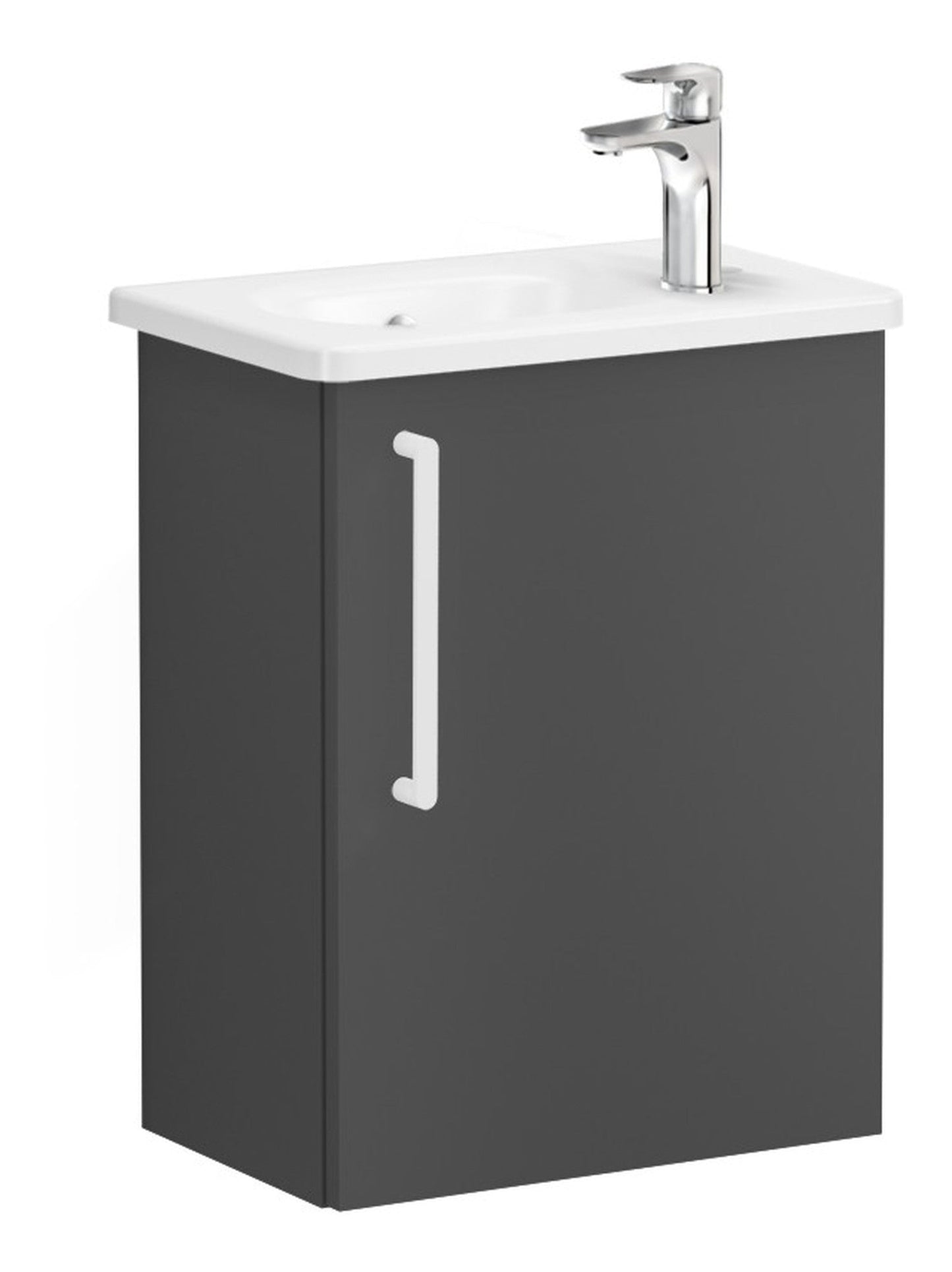 HRD 45cm 1 Door Wall Hung Washbasin Unit (RH Hinge)