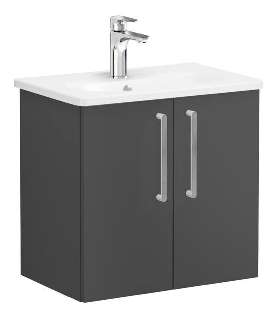 HRD 60cm 2 Door Wall Hung Washbasin Unit