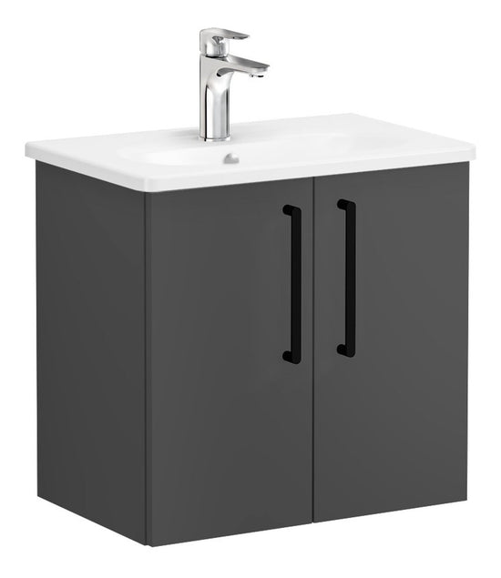 HRD 60cm 2 Door Wall Hung Washbasin Unit
