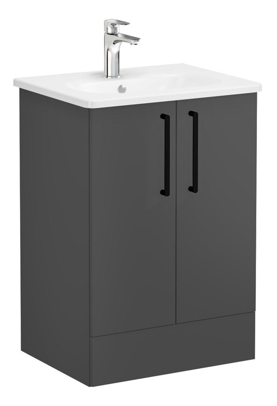 HRD 60cm 2 Drawer Floor Standing Washbasin Unit
