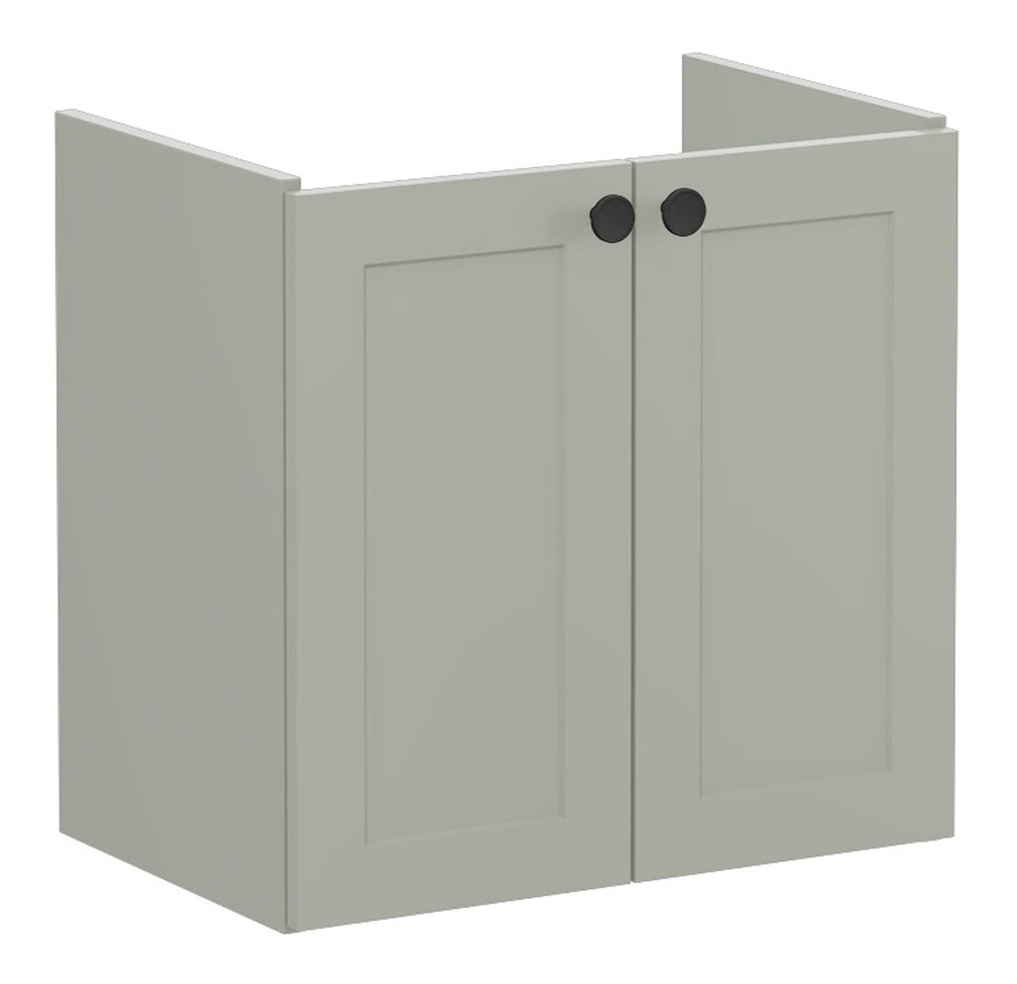 HRD 60cm 2 Door Wall Hung Slim Washbasin Unit