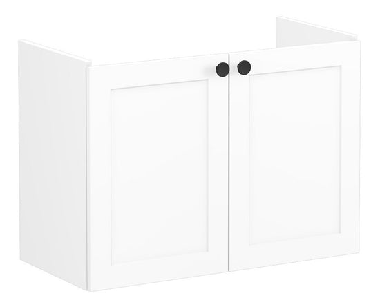 HRD 80cm 2 Door Wall Hung Slim Washbasin Unit
