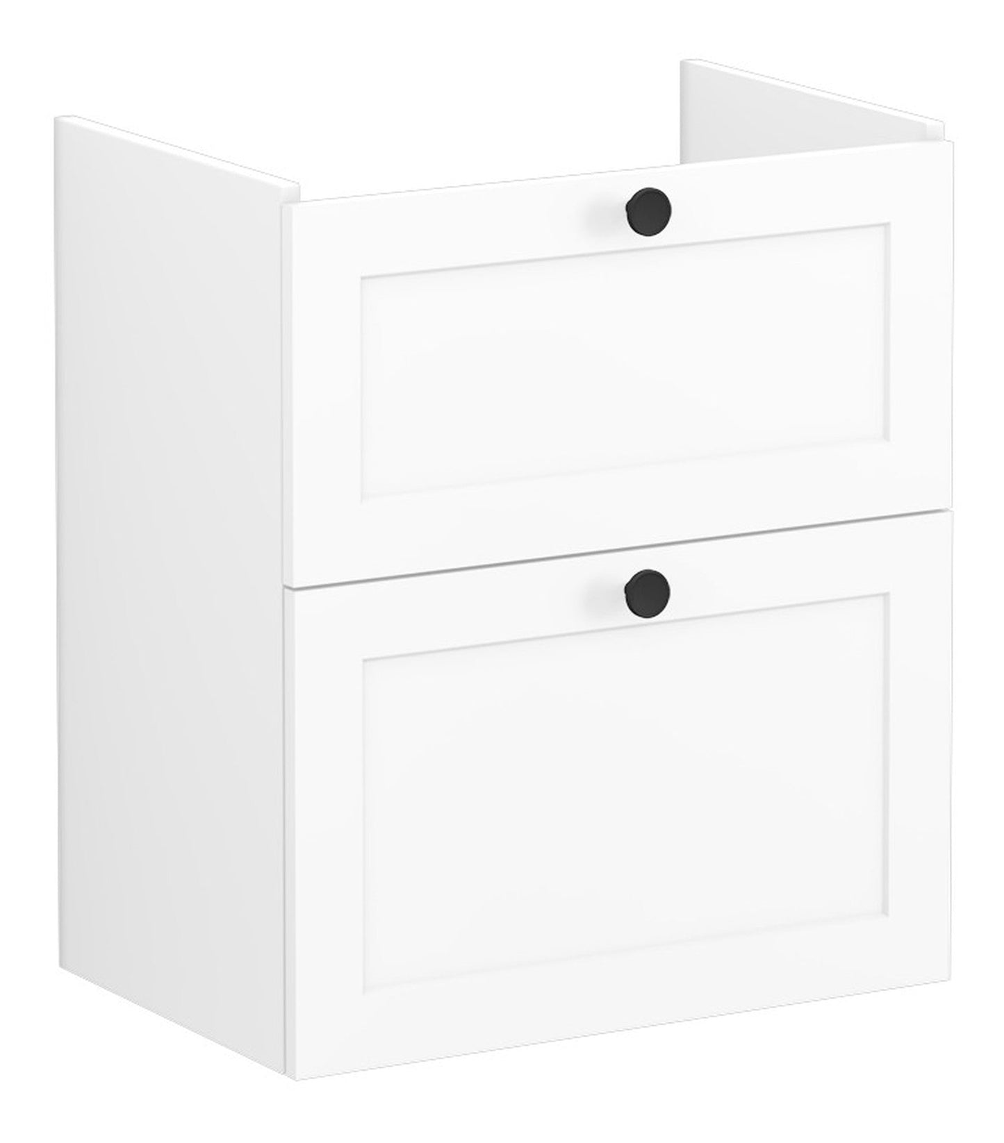 HRD 60cm 2 Drawer Slim Washbasin Unit