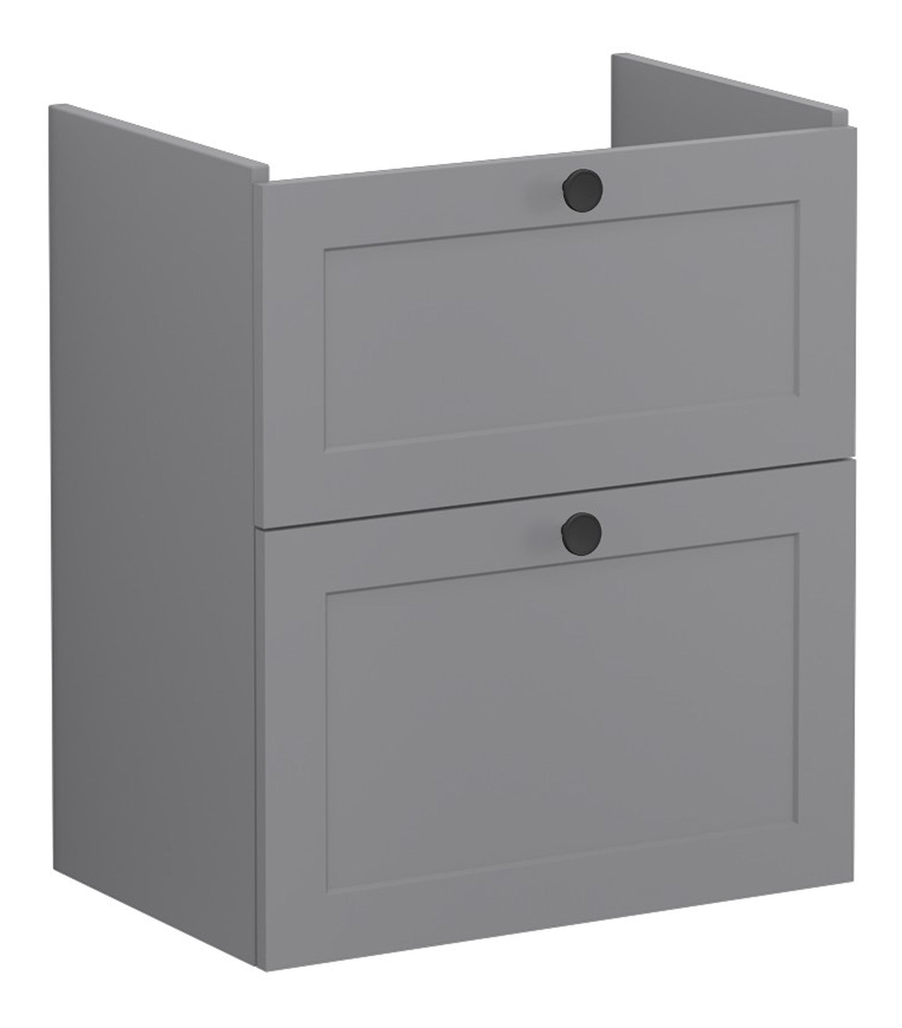 HRD 60cm 2 Drawer Slim Washbasin Unit