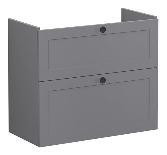 HRD 80cm 2 Drawer Slim Washbasin Unit