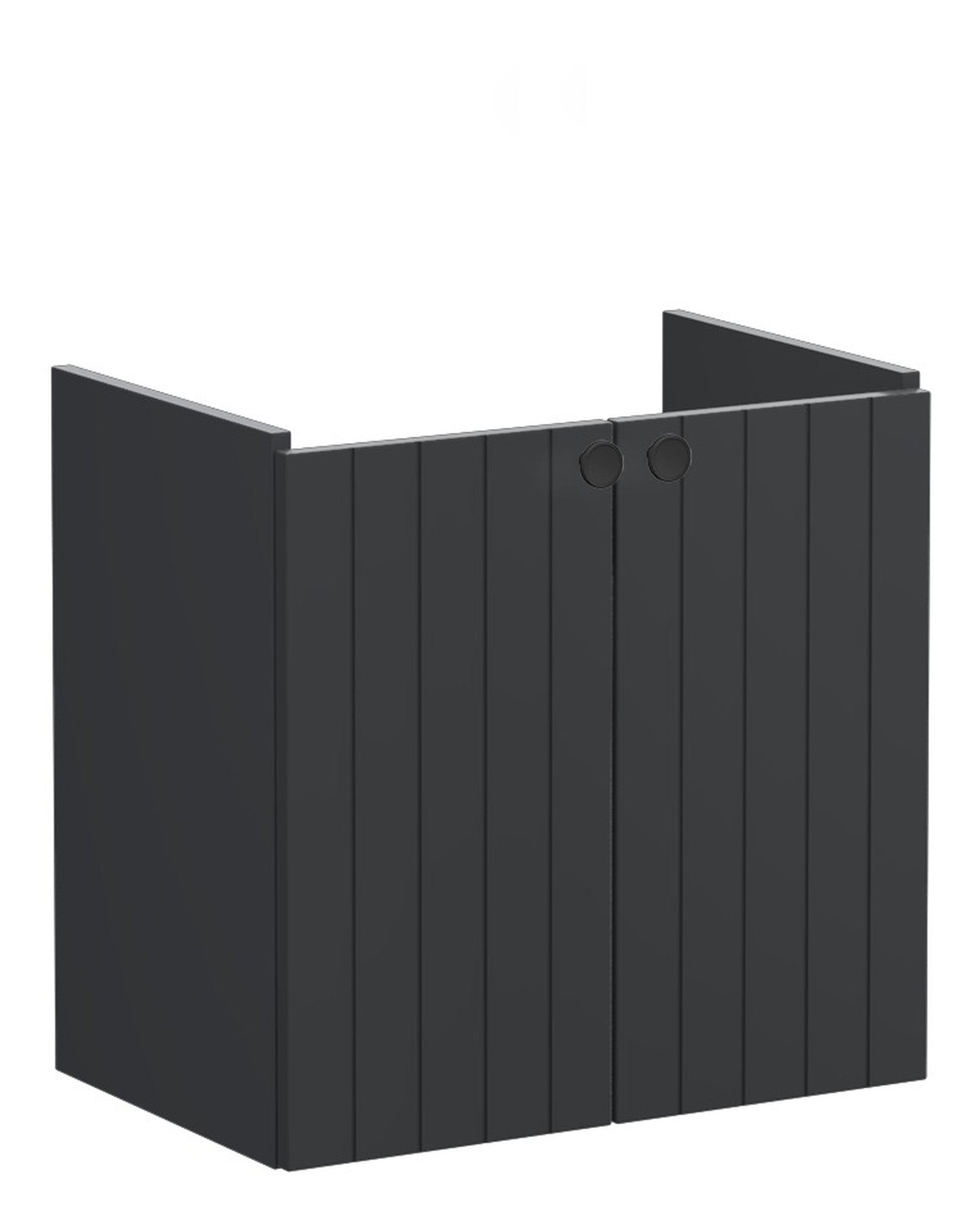 HRD 60cm 2 Door Wall Hung Slim Washbasin Unit