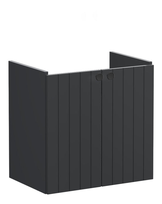 HRD 60cm 2 Door Wall Hung Slim Washbasin Unit