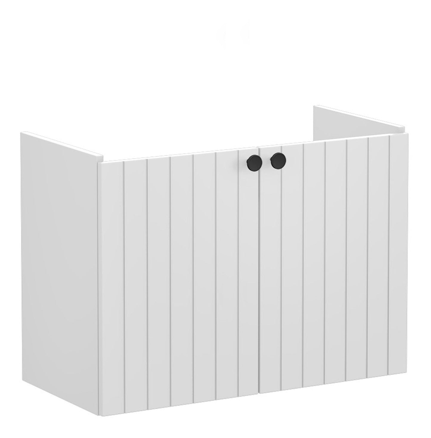 HRD 80cm 2 Door Wall Hung Slim Washbasin Unit