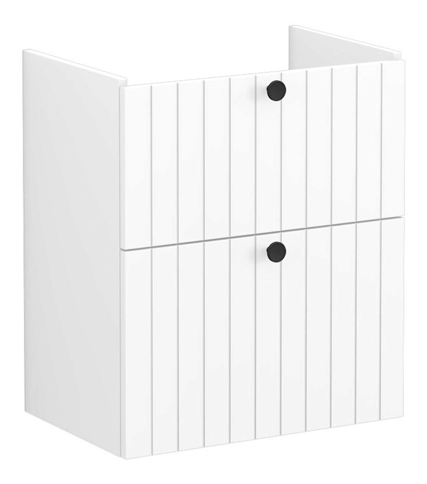 HRD 60cm 2 Drawer Slim Washbasin Unit