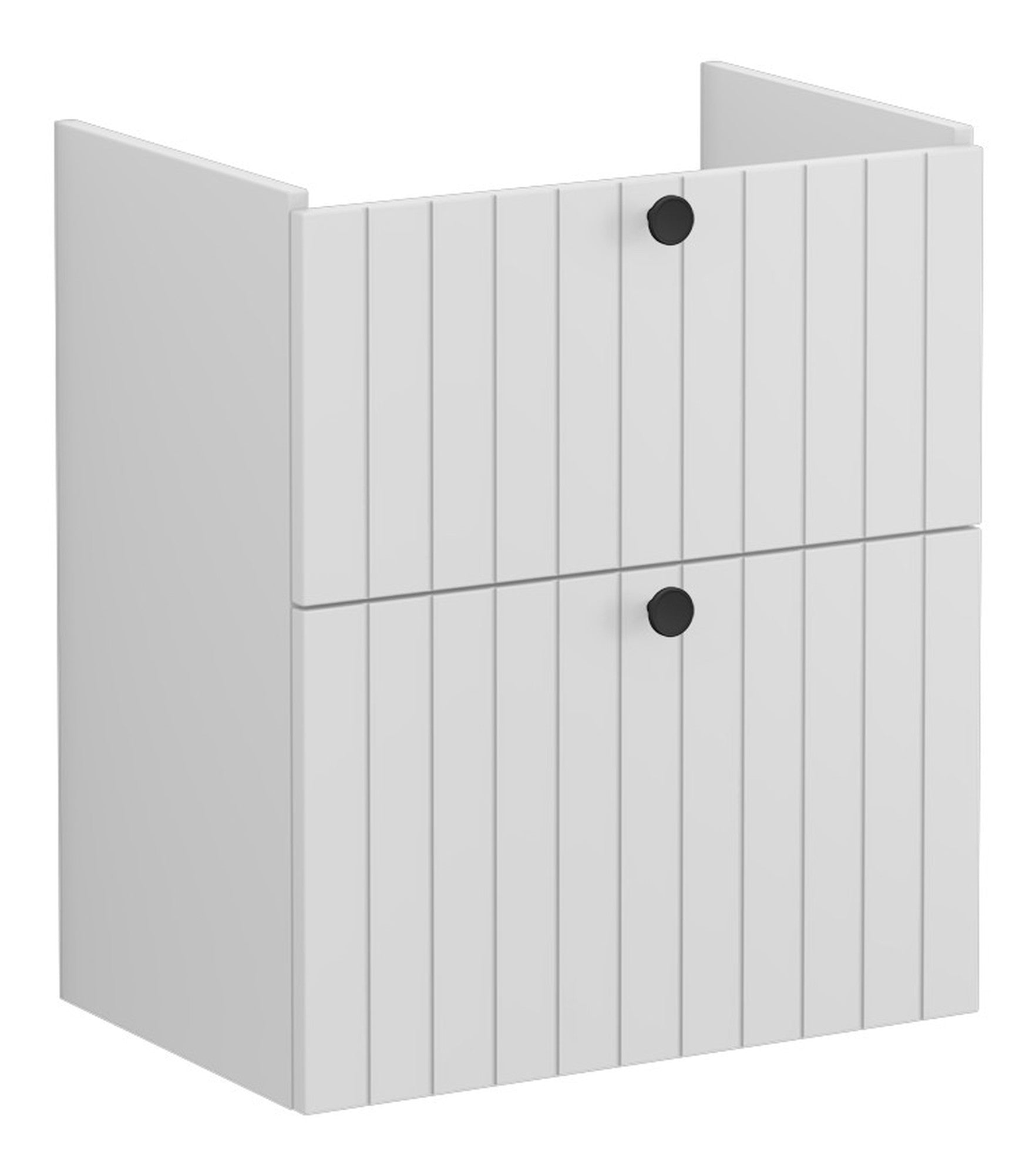 HRD 60cm 2 Drawer Slim Washbasin Unit