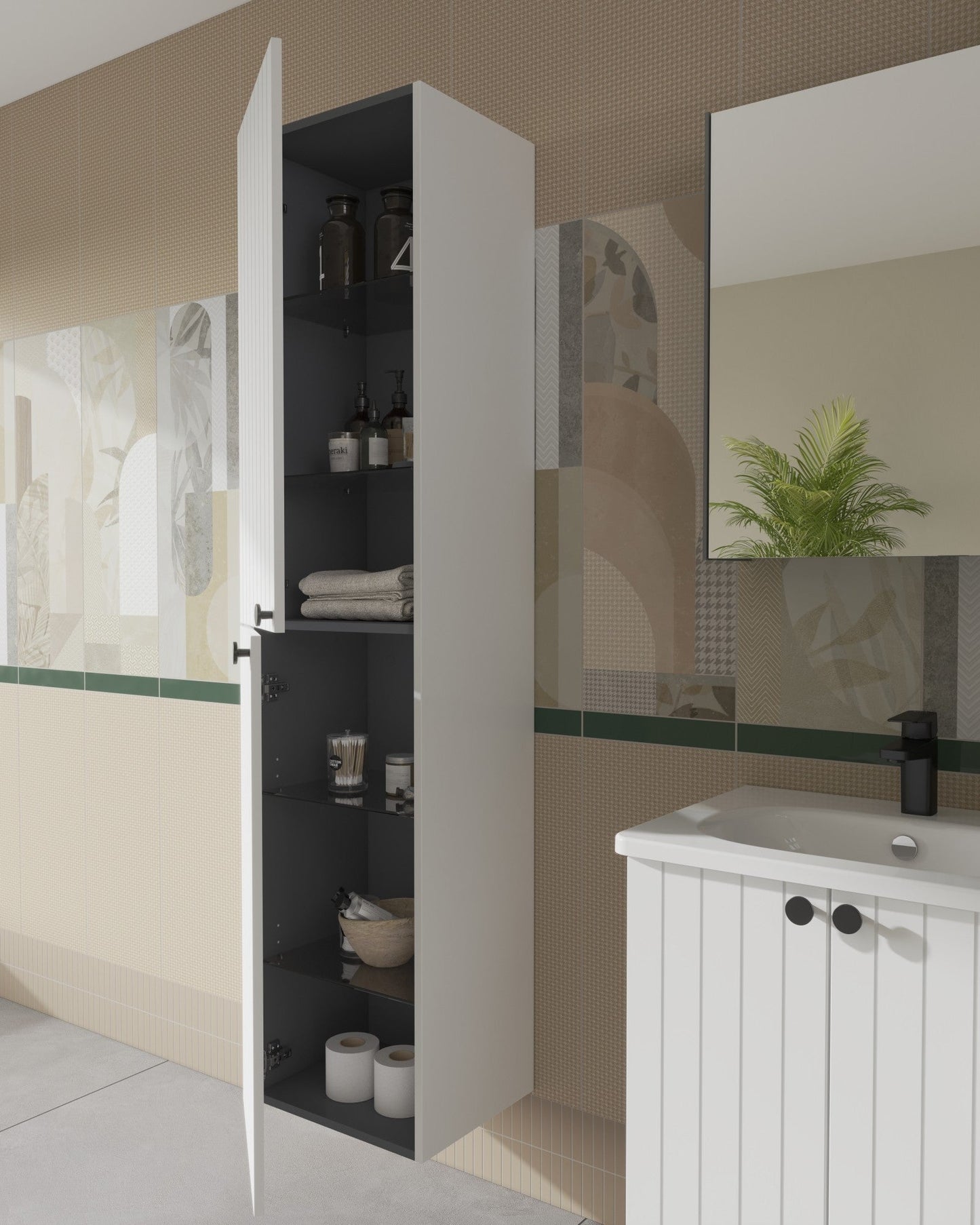 HRD 40cm 2 Door Tall Unit