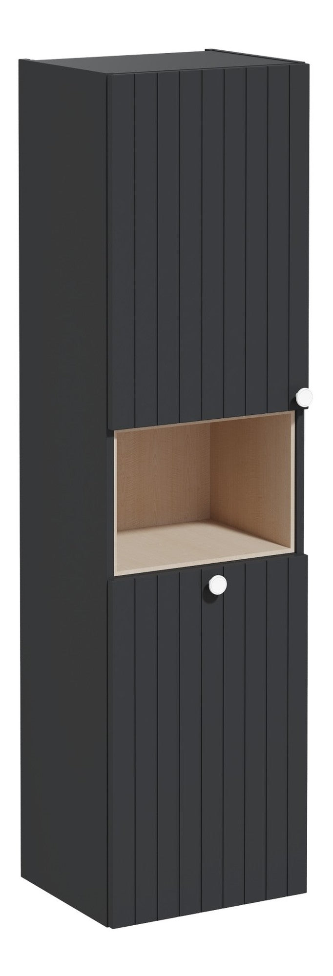 HRD 40cm 2 Door Semi-Tall Unit w/Laundry Basket