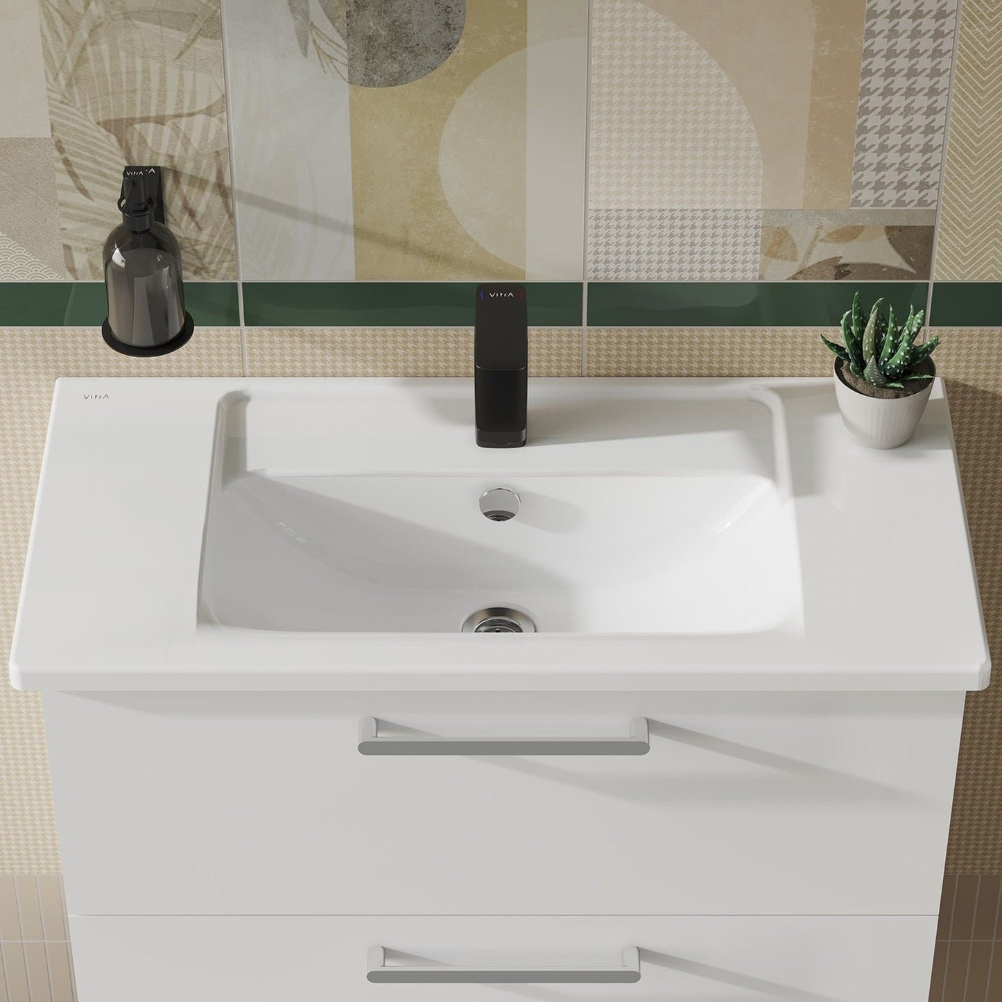 HRD 800x385mm 1TH Vanity Basin with Overflow