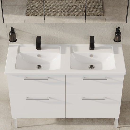 HRD 1200x470mm 2TH Vanity Basin with Overflow