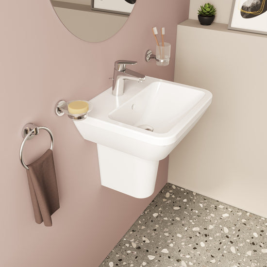 HRD 445x400mm 1TH Basin with Overflow