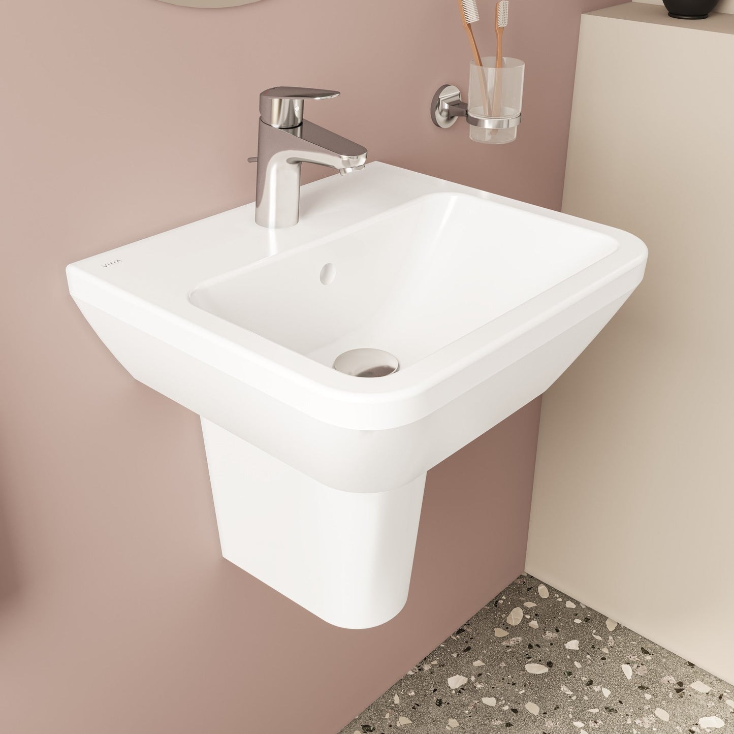 HRD 445x400mm 1TH Basin with Overflow
