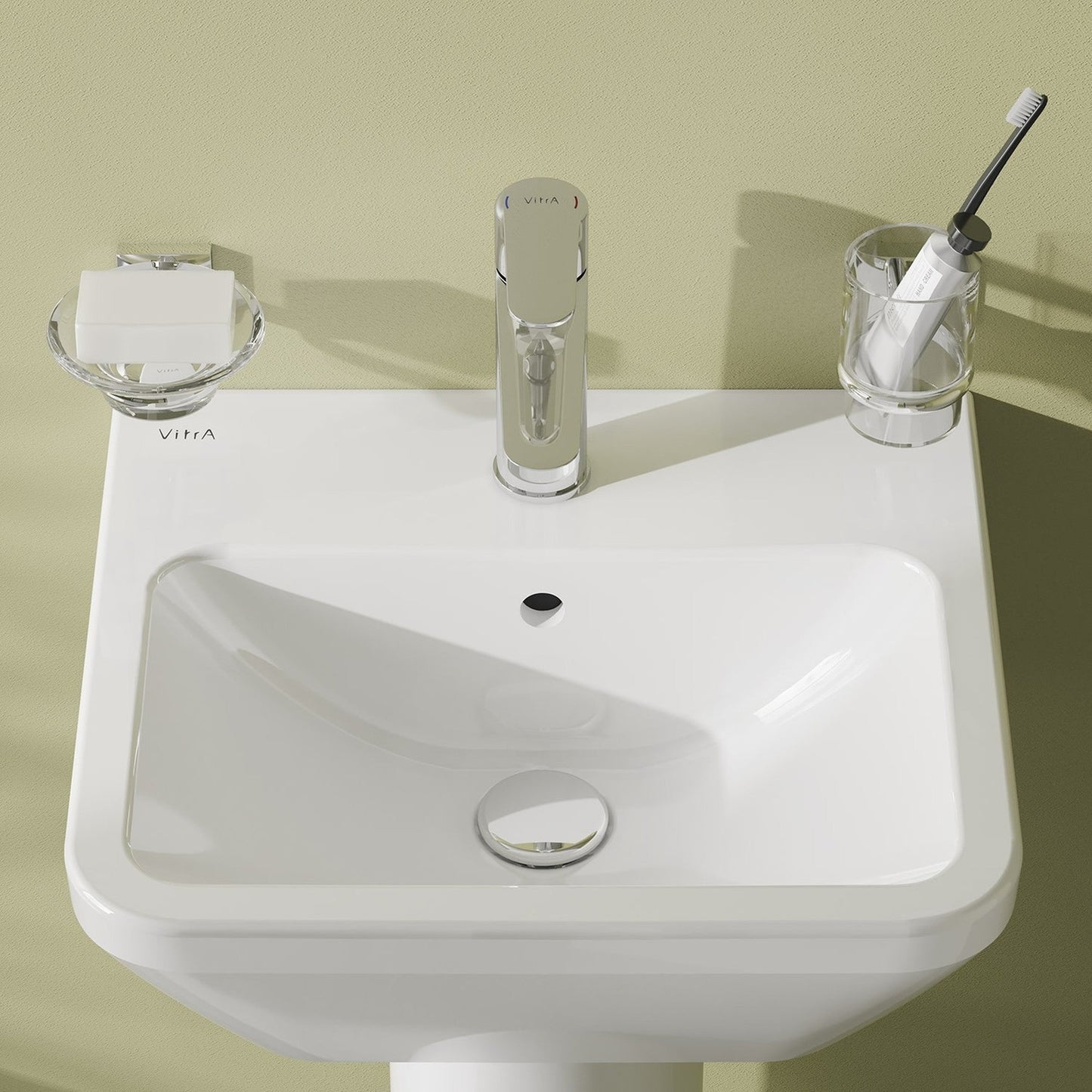 HRD 445x400mm 1TH Basin with Overflow