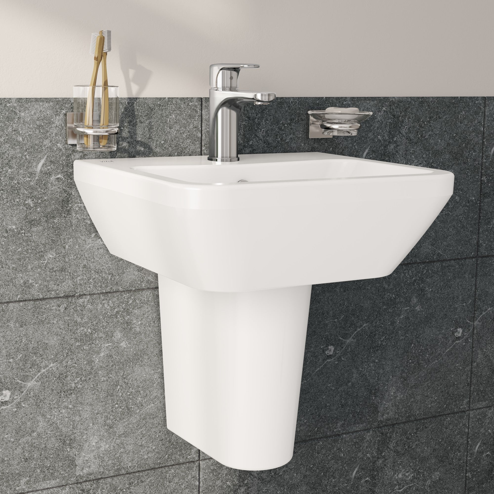 HRD 445x400mm 1TH Basin with Overflow